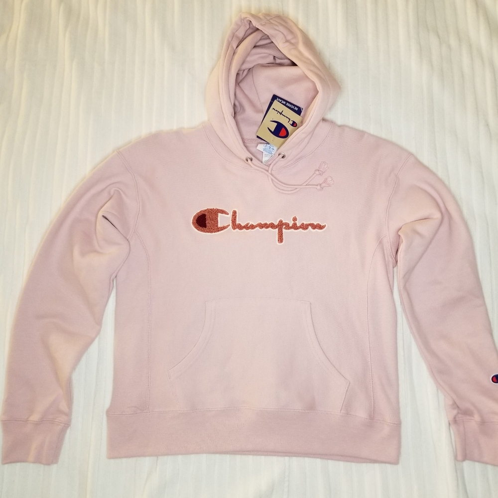 Champion Women's Reverse Weave Logo Hoodie - NEW